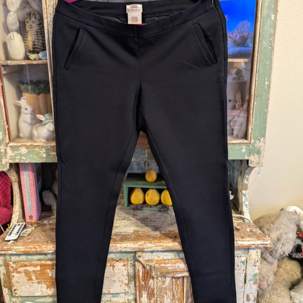 Black Slim Fit Stretch Dress Pants